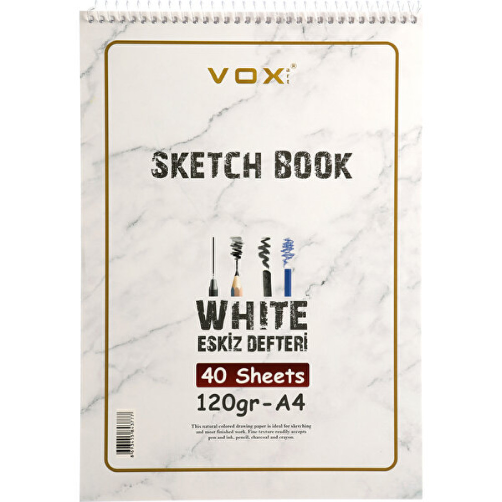 Vox Art 120 gr Eskiz Çizim Defteri A 4 40 Yaprak Defter Fiyatı