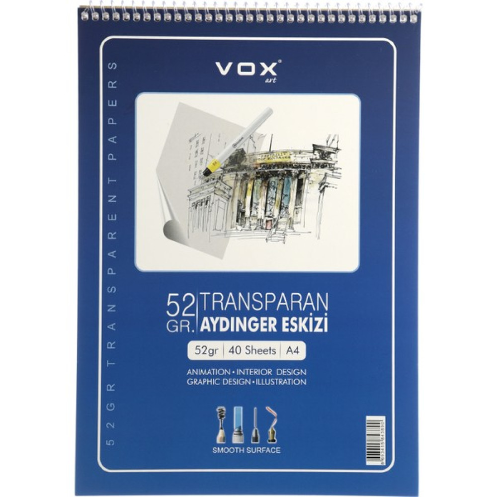 Vox Art 52 gr Aydınger Eskiz Defteri A4 40 Yaprak Defter Fiyatı