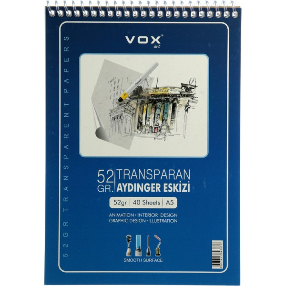 Vox Art 52 gr Aydınger Eskiz Defteri A5 40 Yaprak Defter Fiyatı