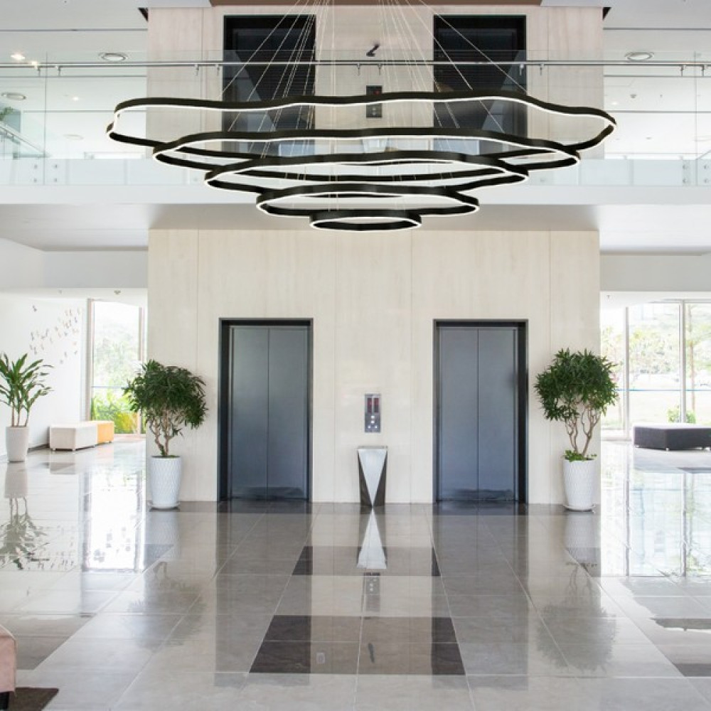 voxlamp lighting solutions Led Avize Sarkıt Everest 220*100 cm - Antrasit - 6500K Avize Fiyatı
