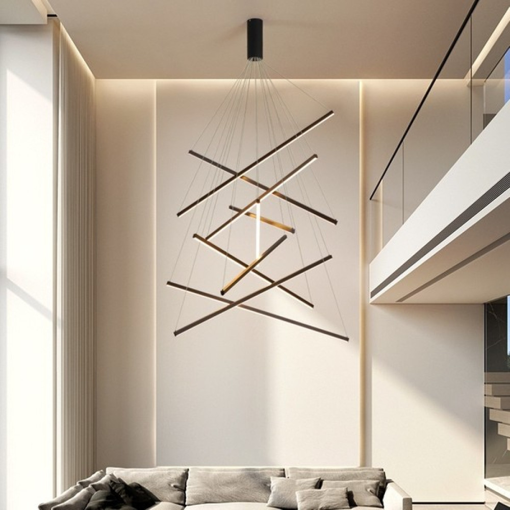 voxlamp lighting solutions Ledli Loft Yüksek Tavan LED Avize 100CM X7 Avize Fiyatı