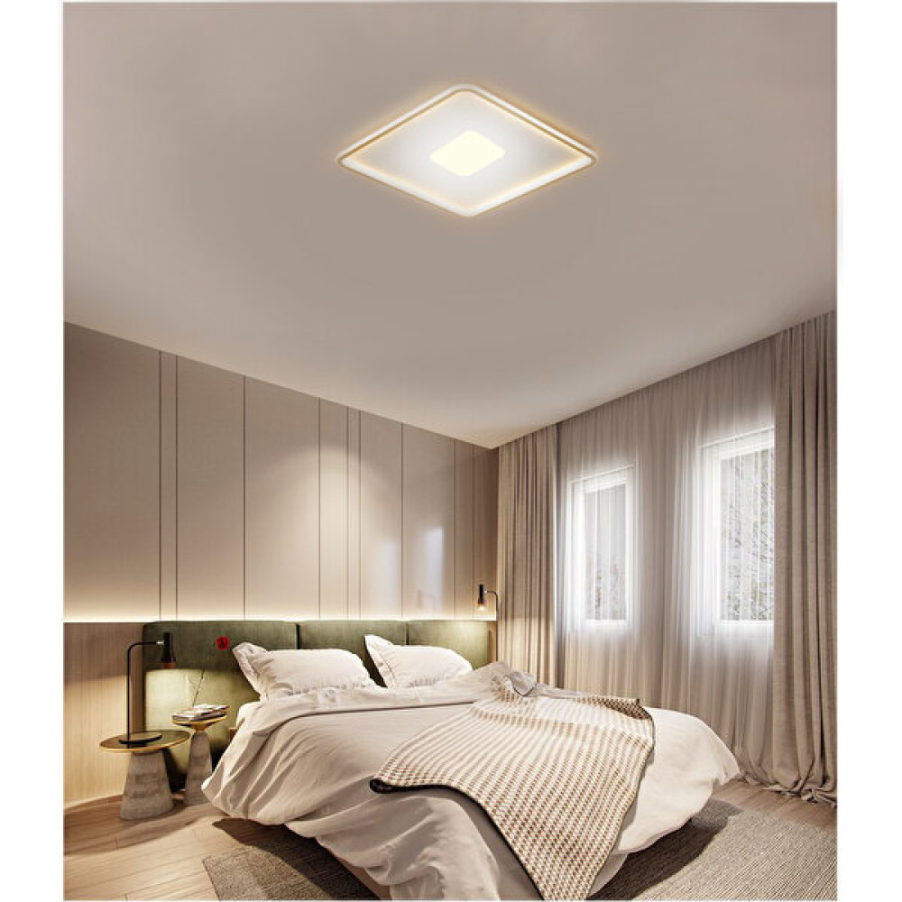 voxlamp lighting solutions Samsung Ledli Tavan Tipi Plafonier Orta Işıklı LED Avize 40 x 40 cm - 1'li Avize Fiyatı