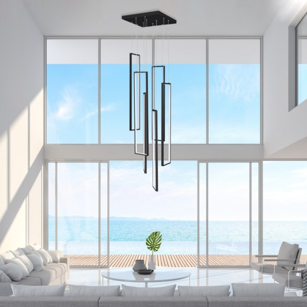 voxlamp lighting solutions Seasons Yüksek Tavan Sarkıt Led 6 80 x 15 cm - Siyah Avize Fiyatı