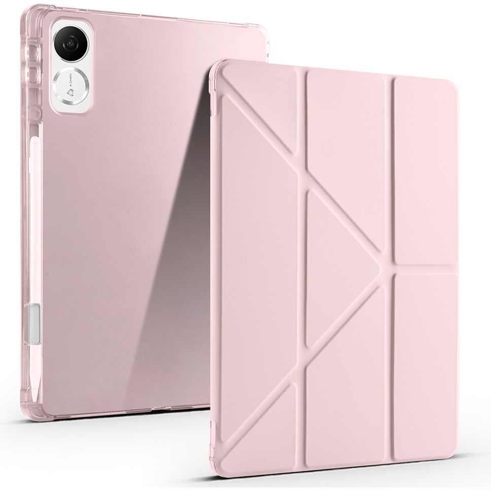 Voyo Honor Pad V9 Uyumlu Standlı Fold Kılıf Sağlam Kalem Bölmeli Kapak Vyfolding - Pembe Tablet Kılıfı Fiyatı