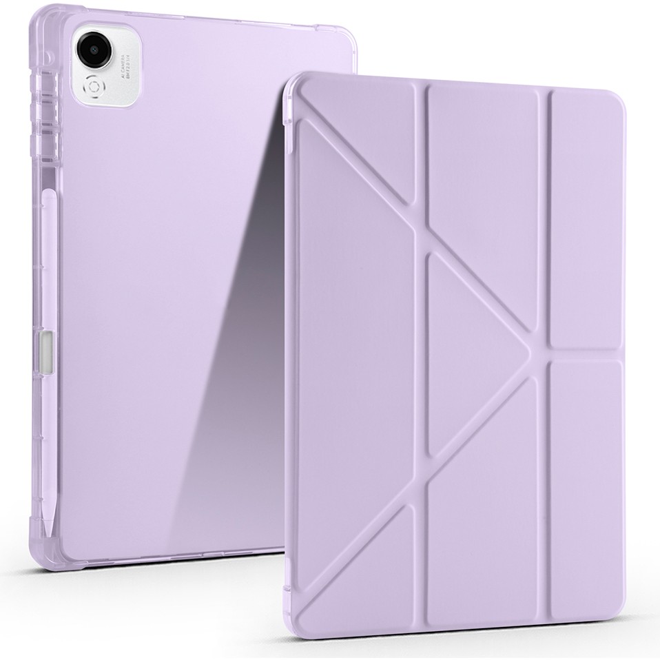 Voyo Honor Pad X9 Pro Uyumlu Standlı Fold Kılıf Sağlam Kalem Bölmeli Kapak Vyfolding - Lila Tablet Kılıfı Fiyatı