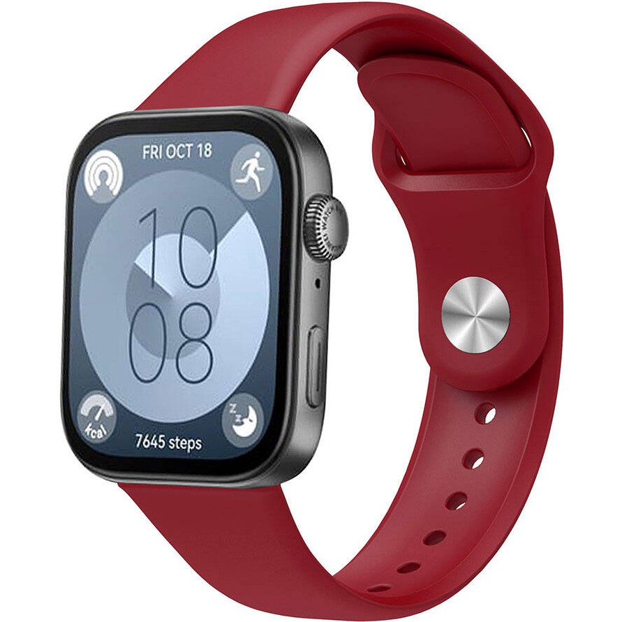 Voyo Huawei Watch Fit 5 / Fit 4 / Fit 3 ve Pro'lar Soft Dayanıklı Silikon Yumuşak Kordon - Koyu Kırmızı Akıllı Saat Aksesuarı Fiyatı