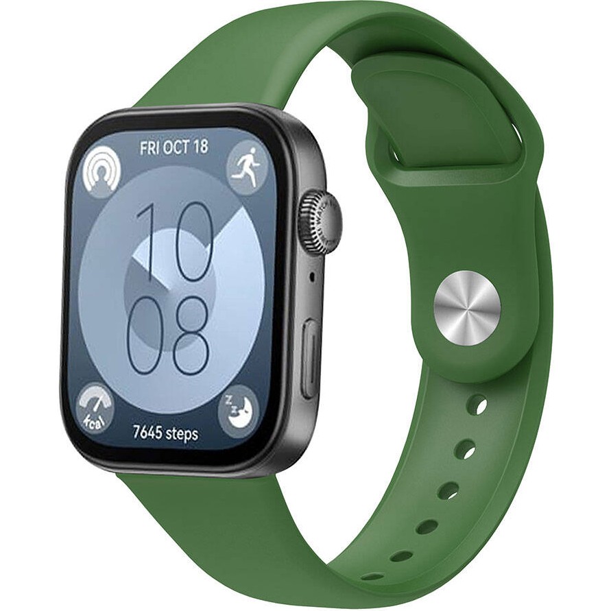 Voyo Huawei Watch Fit 5 / Fit 4 / Fit 3 ve Pro'lar Soft Dayanıklı Silikon Yumuşak Kordon - Koyu Yeşil Akıllı Saat Aksesuarı Fiyatı