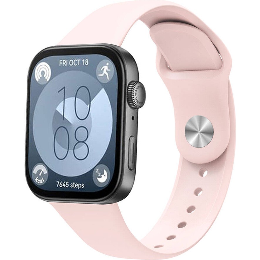 Voyo Huawei Watch Fit 5 / Fit 4 / Fit 3 ve Pro'lar Soft Dayanıklı Silikon Yumuşak Kordon - Pembe Akıllı Saat Aksesuarı Fiyatı