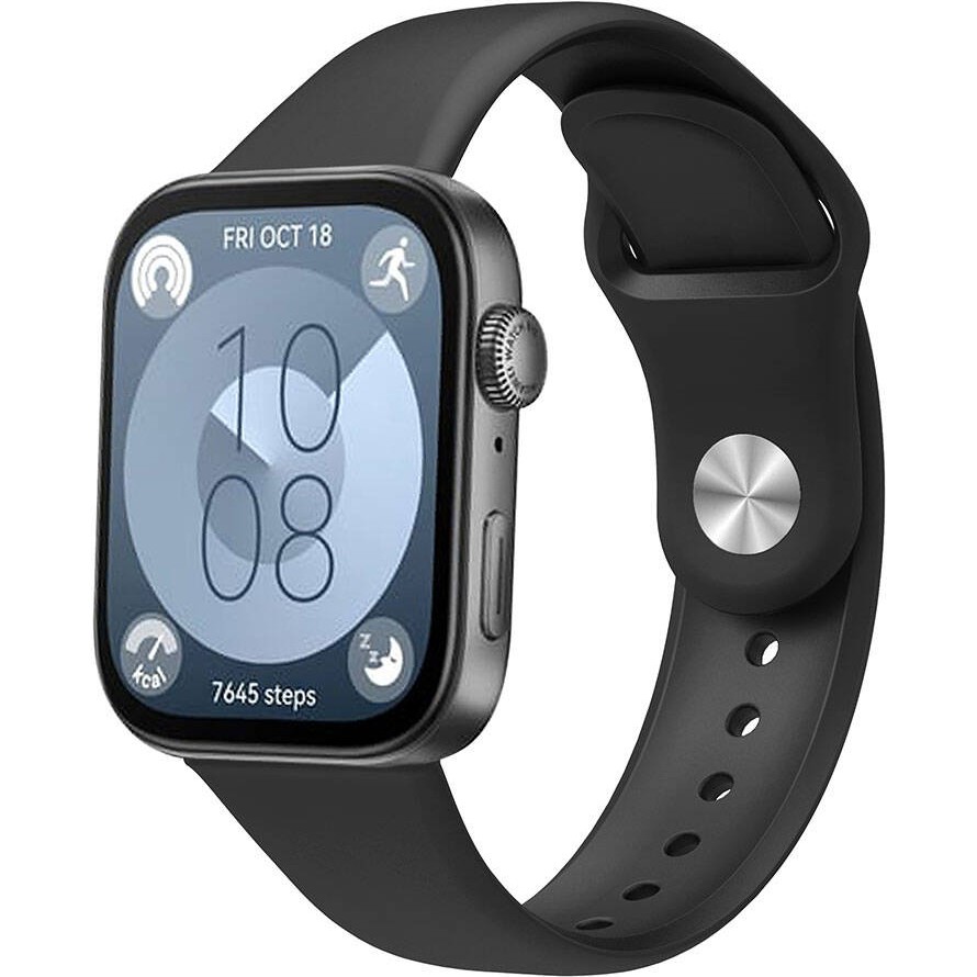 Voyo Huawei Watch Fit 5 / Fit 4 / Fit 3 ve Pro'lar Soft Dayanıklı Silikon Yumuşak Kordon - Siyah Akıllı Saat Aksesuarı Fiyatı