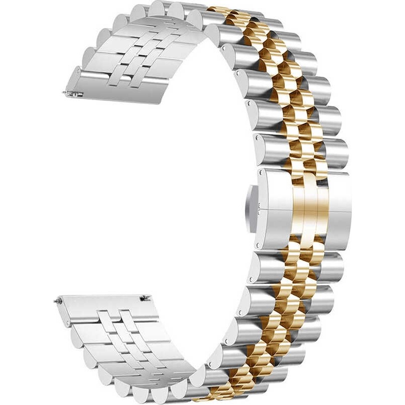 Voyo Huawei Watch Gt Pro 6 / Gt 6 46MM Saat Kordonu Metal Baklalı Klipsli Kordon Kayış Strap - Gümüş - Rose Akıllı Saat Aksesuarı Fiyatı