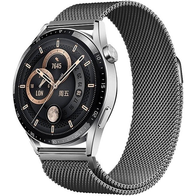 Voyo Huawei Watch Gt5 46MM Kordon Metal Hasır Örgü Kordon - Gri Akıllı Saat Aksesuarı Fiyatı