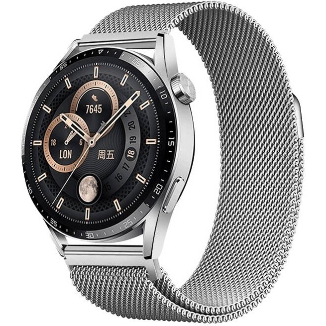 Voyo Huawei Watch Gt5 46MM Kordon Metal Hasır Örgü Kordon - Gümüş Akıllı Saat Aksesuarı Fiyatı