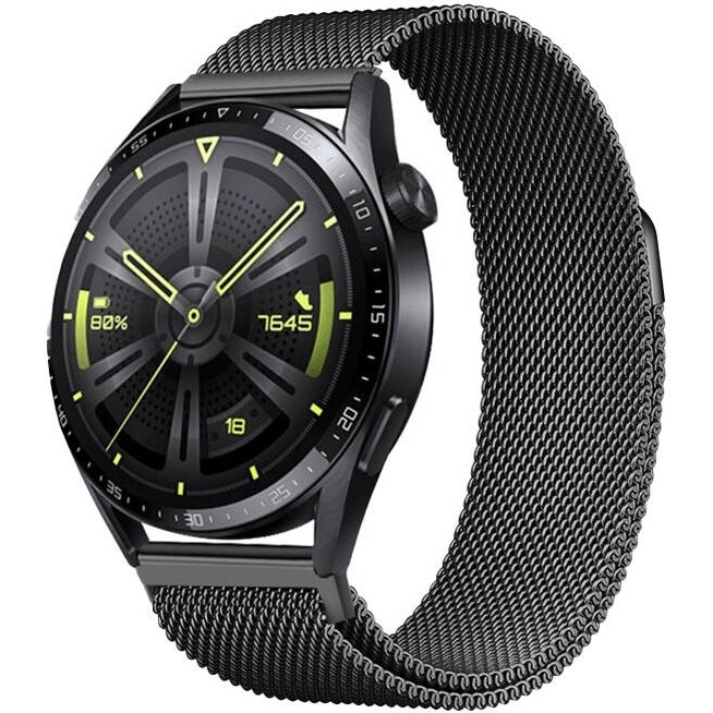 Voyo Huawei Watch Gt5 46MM Kordon Metal Hasır Örgü Kordon - Siyah Akıllı Saat Aksesuarı Fiyatı