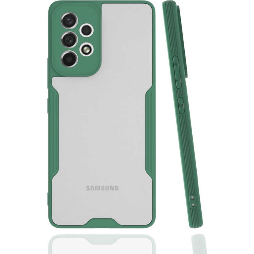 Voyo Samsung Galaxy A53 5g Kılıf Silikon ve Renkli Koruyucu Kapak - Koyu Yeşil Cep Telefonu Kılıfı Fiyatı