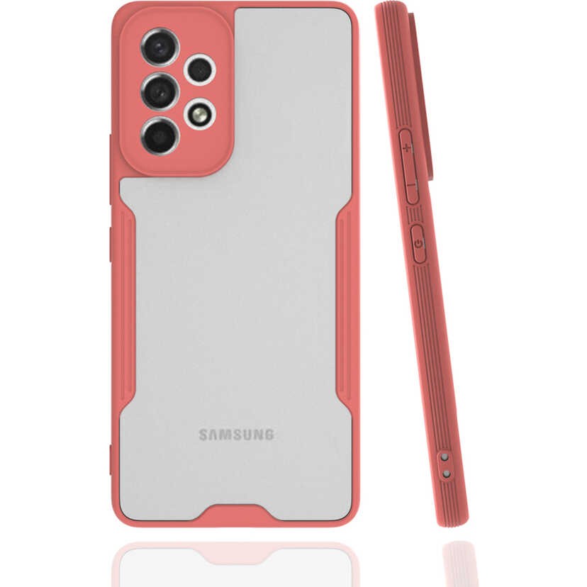 Voyo Samsung Galaxy A53 5g Kılıf Silikon ve Renkli Koruyucu Kapak - Pembe Cep Telefonu Kılıfı Fiyatı