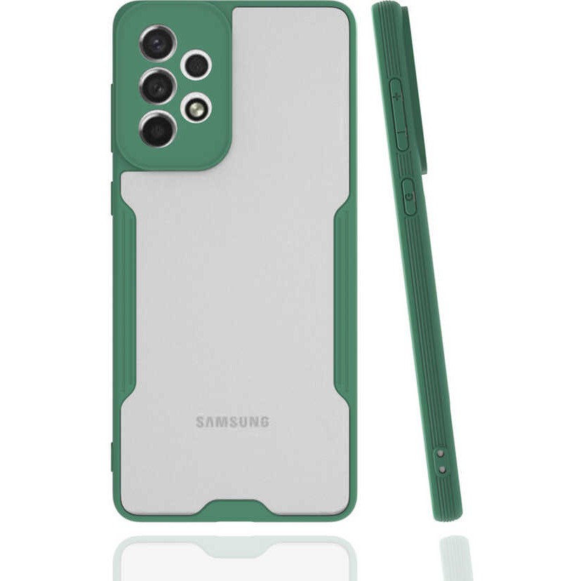 Voyo Samsung Galaxy A73 Kılıf Silikon ve Renkli Koruyucu Kapak - Koyu Yeşil Cep Telefonu Kılıfı Fiyatı