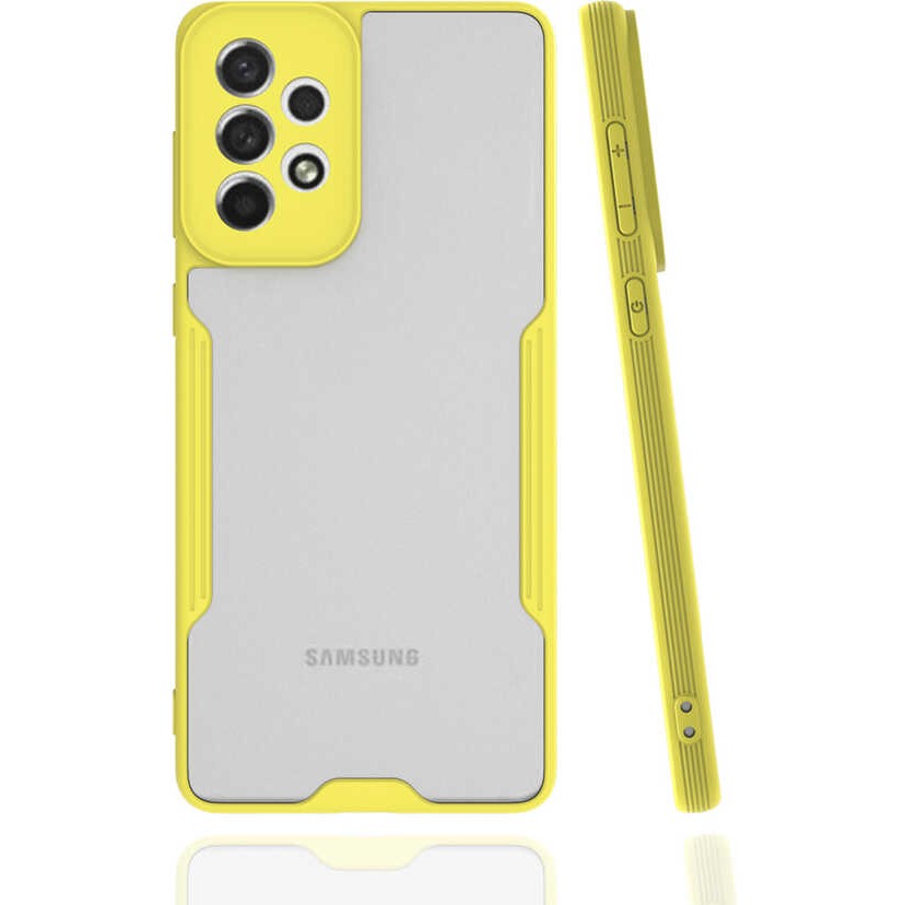 Voyo Samsung Galaxy A73 Kılıf Silikon ve Renkli Koruyucu Kapak - Sarı Cep Telefonu Kılıfı Fiyatı