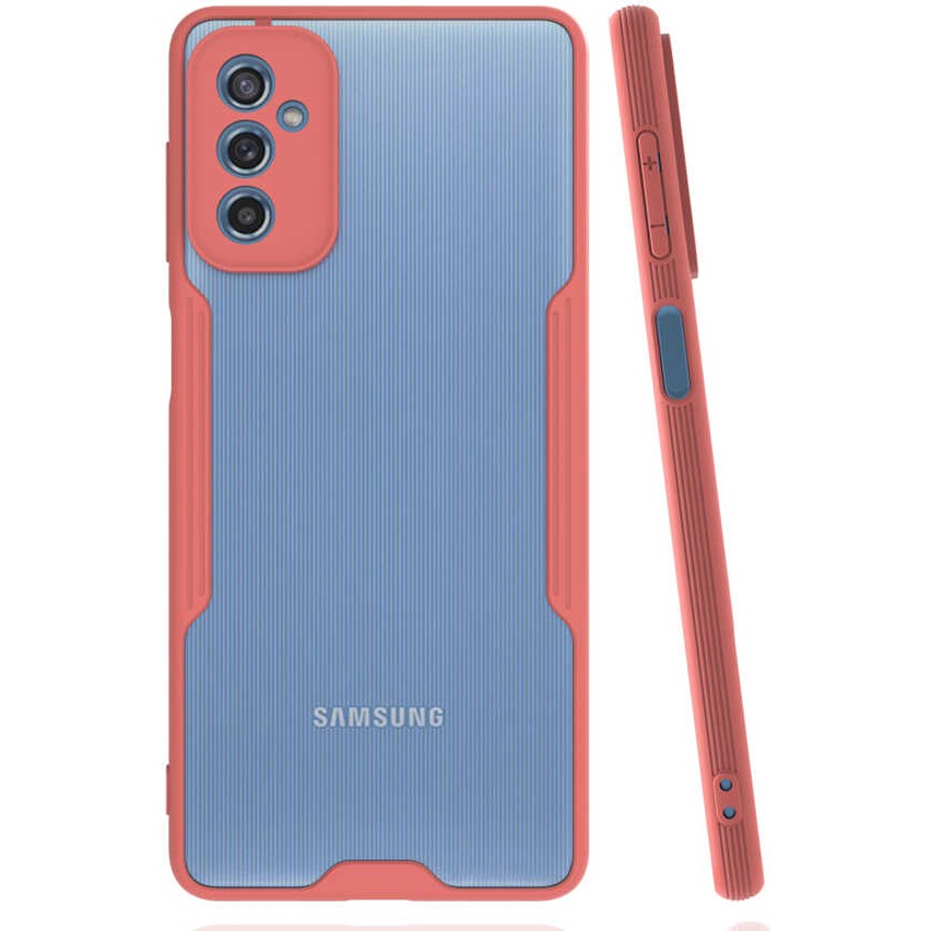 Voyo Samsung Galaxy M52 Kılıf Silikon ve Renkli Koruyucu Kapak - Pembe Cep Telefonu Kılıfı Fiyatı