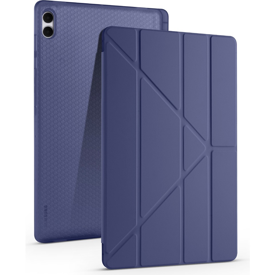 Voyo Samsung Galaxy S11 Ultra Uyumlu Standlı Fold Kılıf Sağlam Kalem Bölmeli Kapak Vyfolding - Galaxy Tab S11 Ultra - Lacivert Tablet Kılıfı Fiyatı