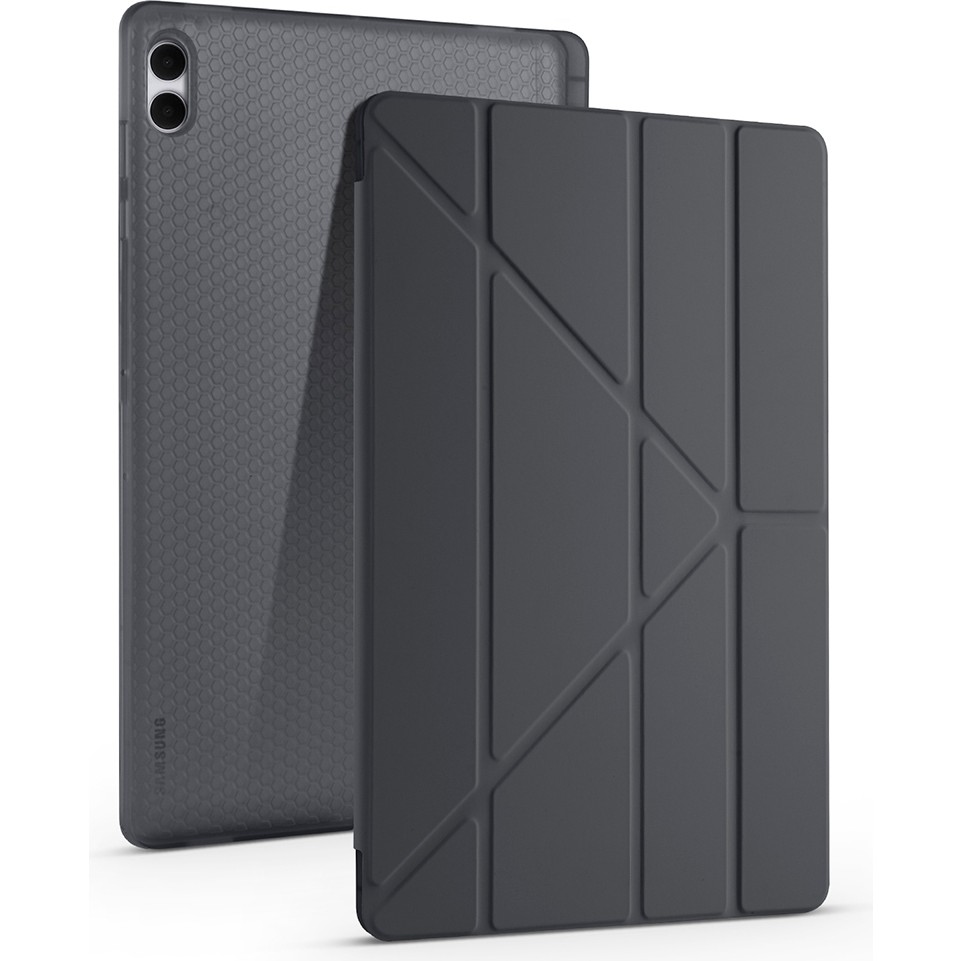 Voyo Samsung Galaxy S11 Ultra Uyumlu Standlı Fold Kılıf Sağlam Kalem Bölmeli Kapak Vyfolding - Galaxy Tab S11 Ultra - Siyah Tablet Kılıfı Fiyatı
