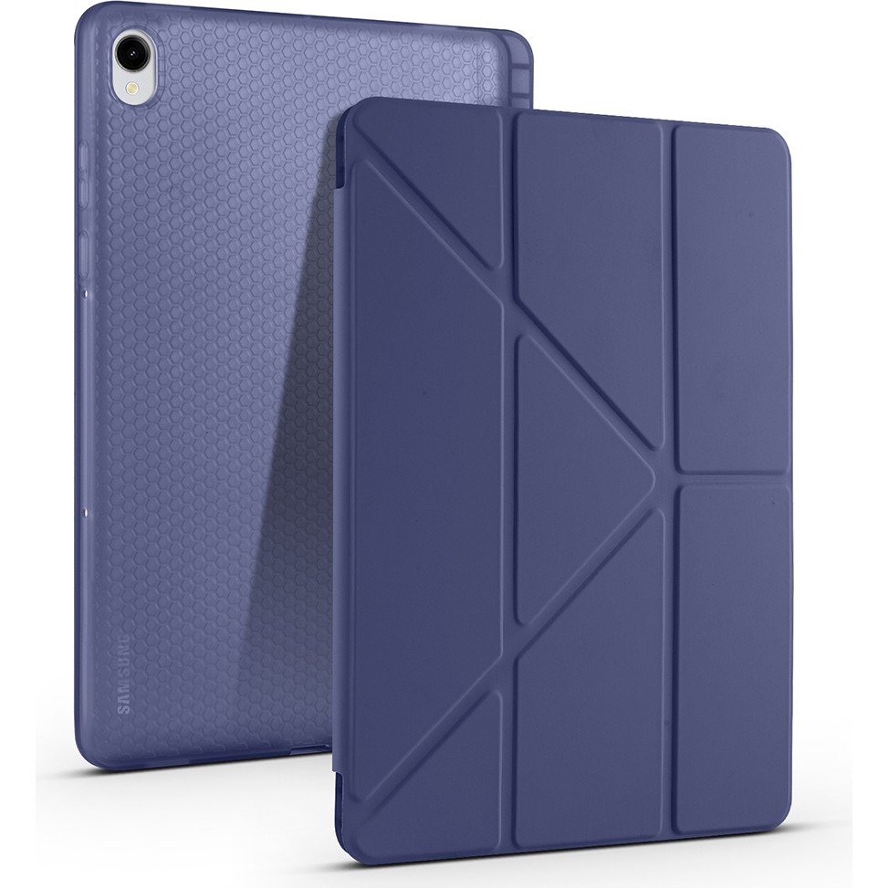 Voyo Samsung Galaxy S11 Uyumlu Standlı Fold Kılıf Sağlam Kalem Bölmeli Kapak Vyfolding - Galaxy Tab S11 - Lacivert Tablet Kılıfı Fiyatı