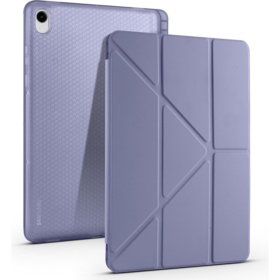Voyo Samsung Galaxy S11 Uyumlu Standlı Fold Kılıf Sağlam Kalem Bölmeli Kapak Vyfolding - Galaxy Tab S11 - Mor Tablet Kılıfı Fiyatı