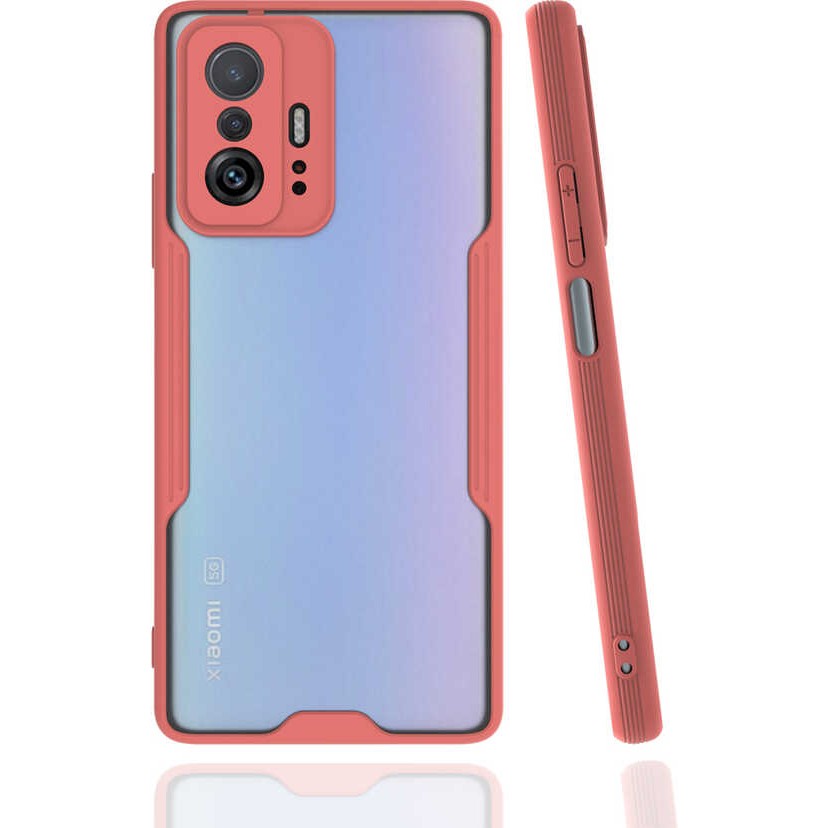 Voyo Xiaomi Mi 11T 5g Kılıf Silikon ve Renkli Koruyucu Kapak - Pembe Cep Telefonu Kılıfı Fiyatı