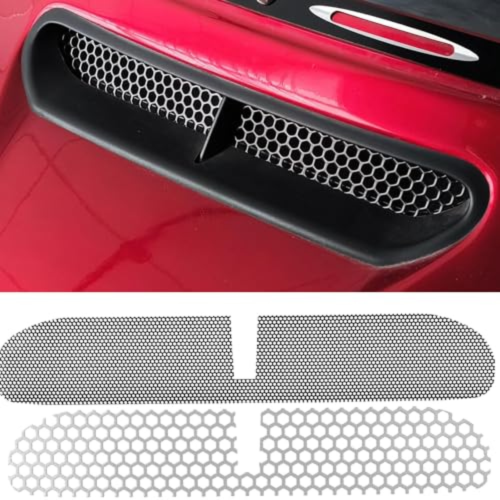 VPZMT Aluminum Mesh Fairing Intake Vent Screen Grill Cover for Harley Touring Motorcycle, Black (2 PCS, 2014-2023)