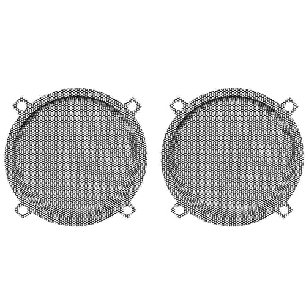 VPZMT Batwing Fairings 5.25'' Front Mesh Woofer Speaker Grill Cover Replacement for 1997-2013 Harley Touring, Street Glide, Electra Glide, Ultra Limited & Trike Tri Glide, Black Metal ('97-'13)