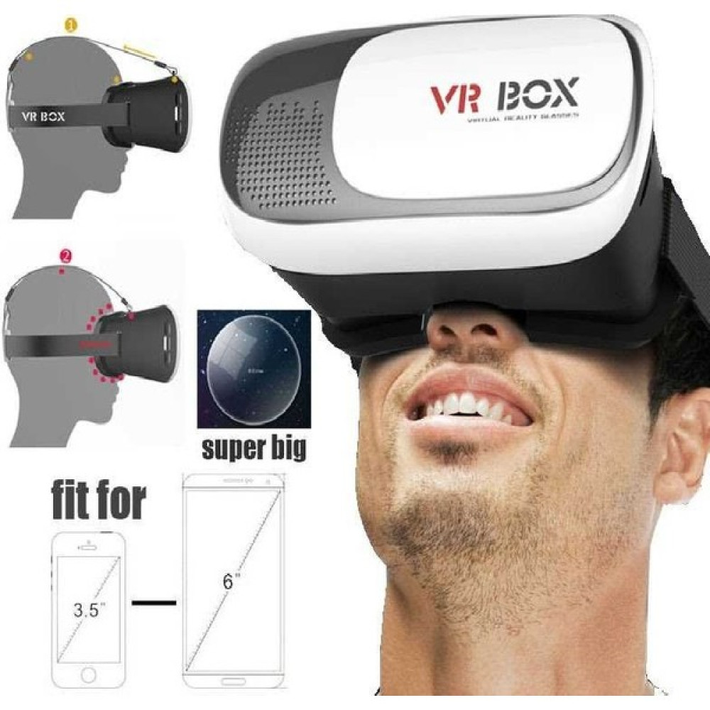 Vrbox Vr-01 3D Kumandalı Sanal Gerçeklik Gözlüğü - Beyaz Sanal Gerçeklik Gözlüğü Fiyatı