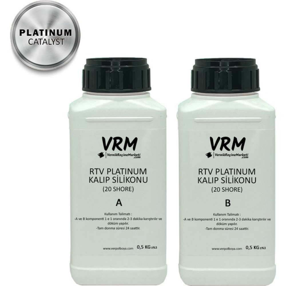 Vrm Vernikrecinemarketi RTV-2 Platinum Kalıp Silikonu (20 Shore) 1 Kg Oto Boyaları Fiyatı