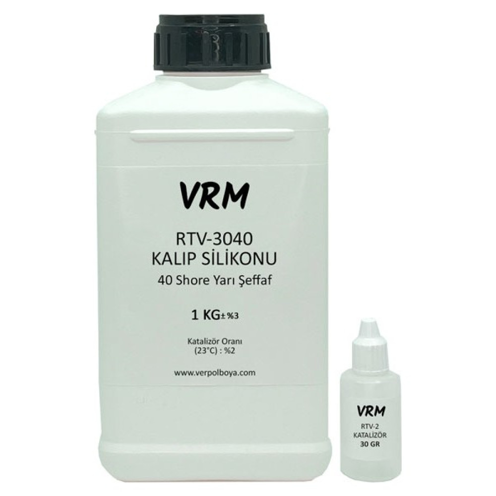 VRM Vernikrecinemarketi Rtv-2 Yarı Şeffaf - Sert Kalıp Silikonu (40 Shore) - 1 kg Boya Malzemeleri Fiyatı