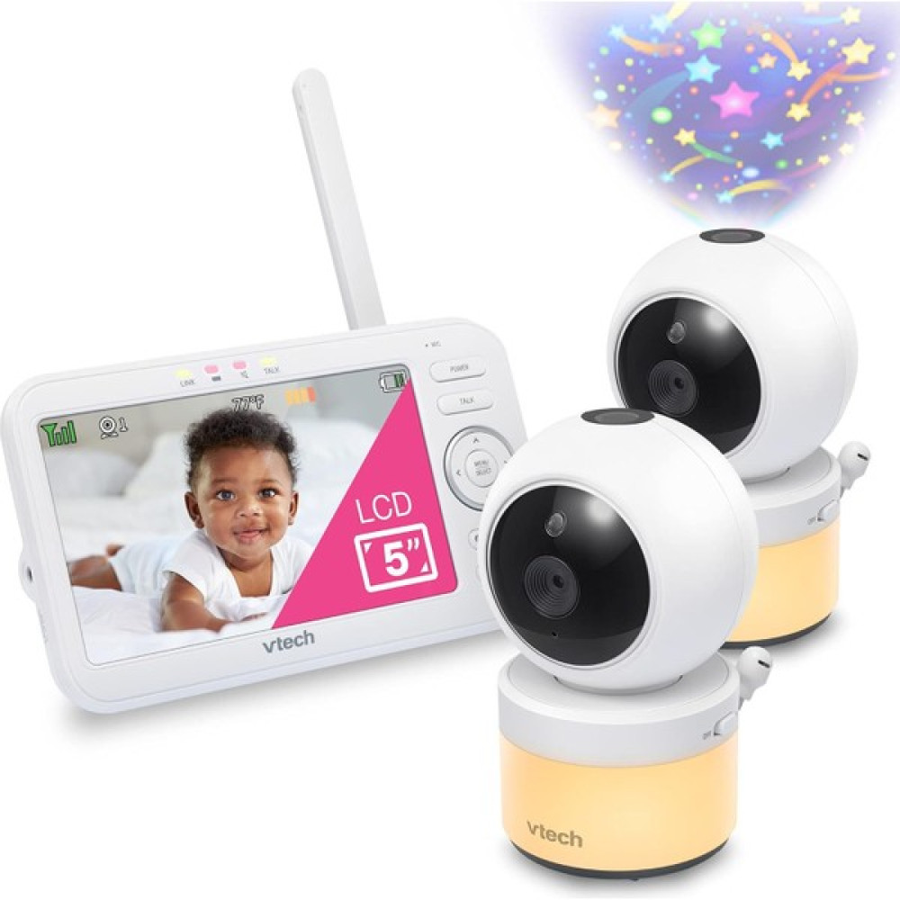 Vtech VM5463-2 Video Bebek Monitörü 720P 5 Inc LCD Ekran, 2 Kameralı Bebek Kamerası Fiyatı