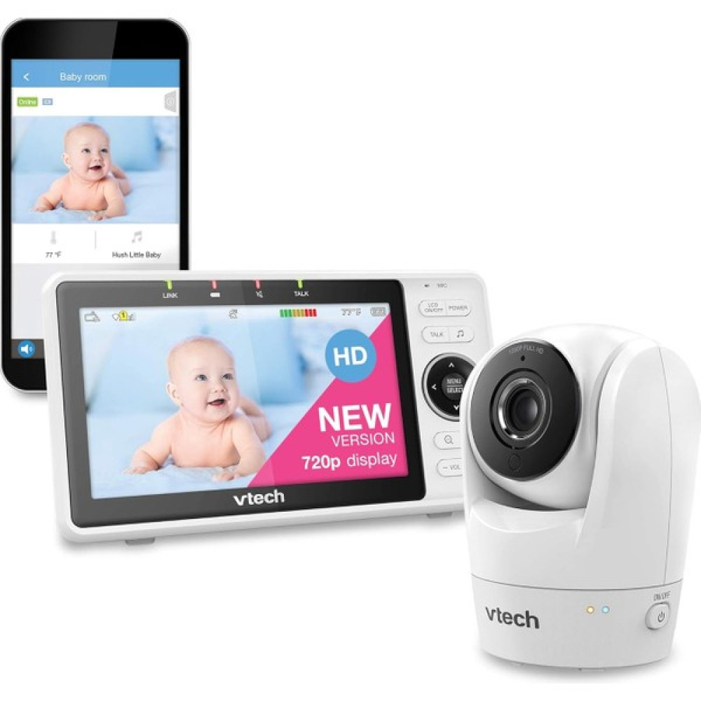 Vtech VM901 Akıllı Wifi Bebek Monitörü, 5 Inc 720P Ekran Bebek Kamerası Fiyatı