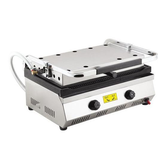 Vtn 2400 W 20 Adet Pişirme Kapasiteli Teflon Çıkarılabilir Plakalı Izgara ve Tost Makinesi