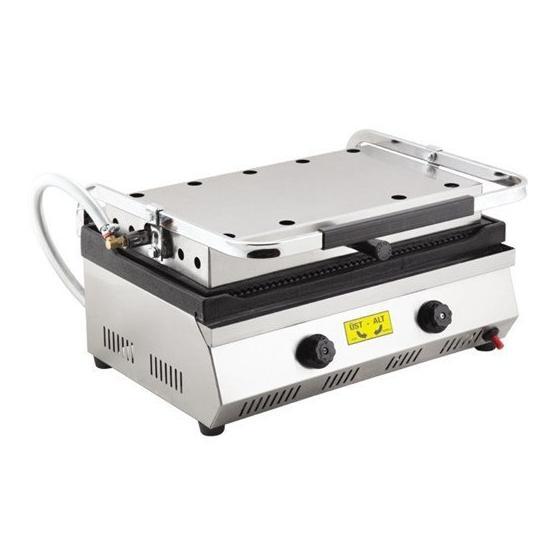 Vtn 2400 W 20 Adet Pişirme Kapasiteli Teflon Çıkarılabilir Plakalı Izgara ve Tost Makinesi