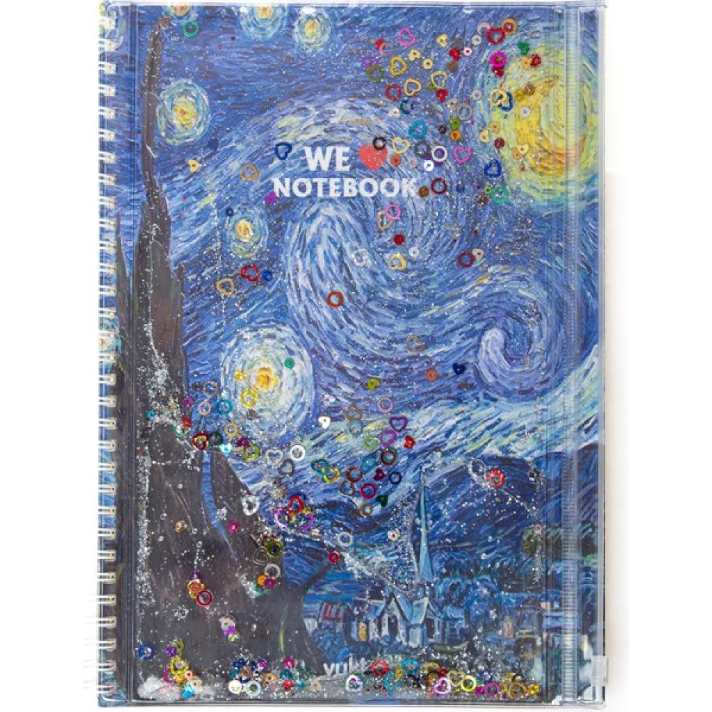 Vuki A4 Boy Simli ve Sulu Şeffaf Kalemlikli Defter Van Gogh Not Defteri & Bloknot Fiyatı