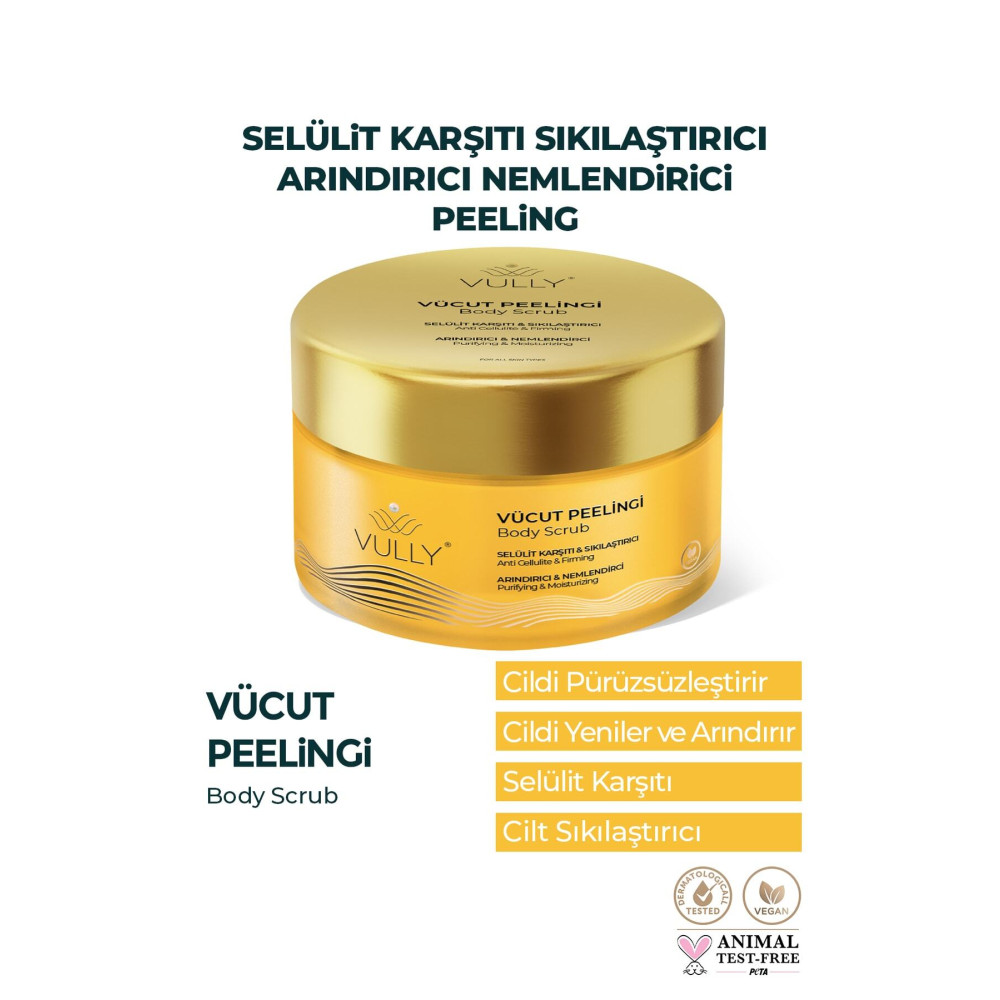 VULLY Selülit Karşıtı - Sıkılaştırıcı - Arındırıcı - Nemlendirici Mango Vücut Peelingi 250 Ml Vücut Bakımı Fiyatı