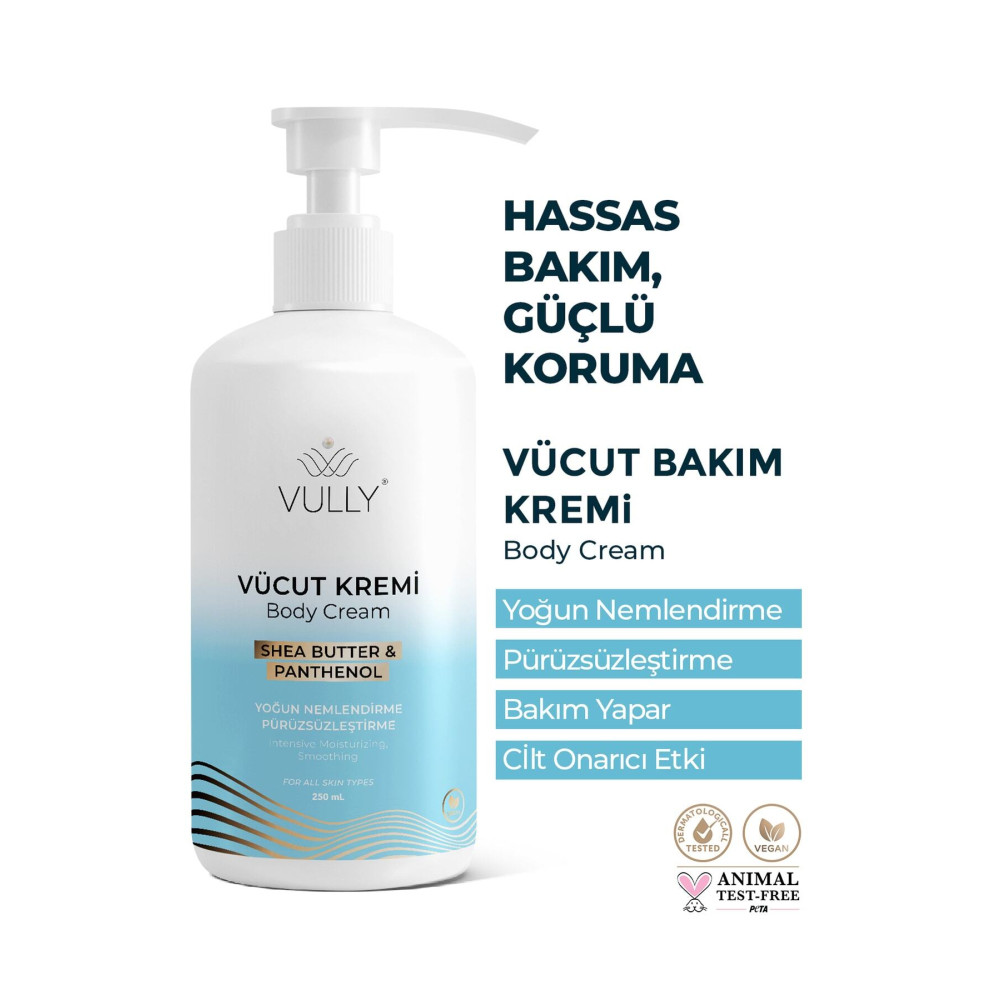 VULLY Yoğun Nemlendirici Pürüzsüzleştirici Kuru Ve Hassas Ciltler Için El Yüz Ve Vücut Kremi Vücut Losyonu ve Nemlendiricileri Fiyatı