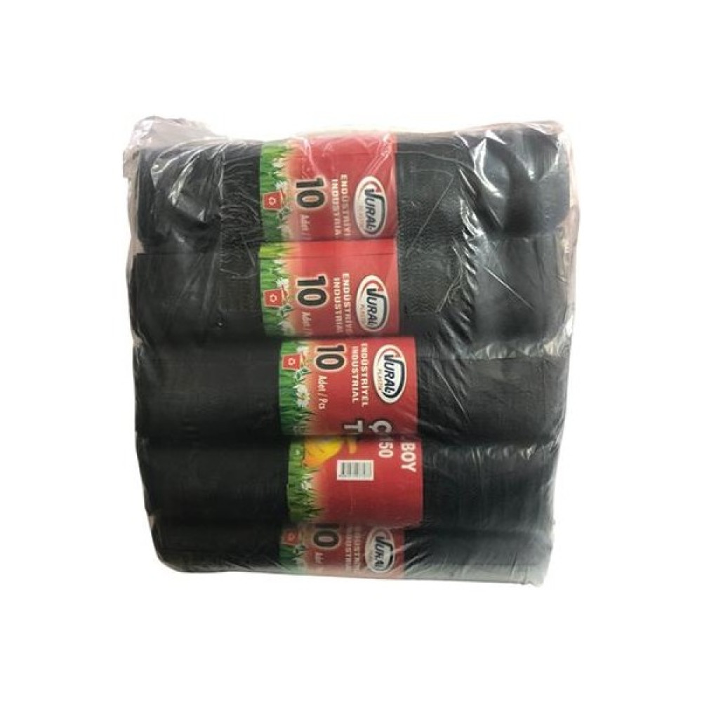 Vural Endüstriyel Hantal Çöp Torbası 120*150 cm 900 gr Siyah 10 Lu 10 Paket - 120 x 150 cm Oto Boyaları Fiyatı