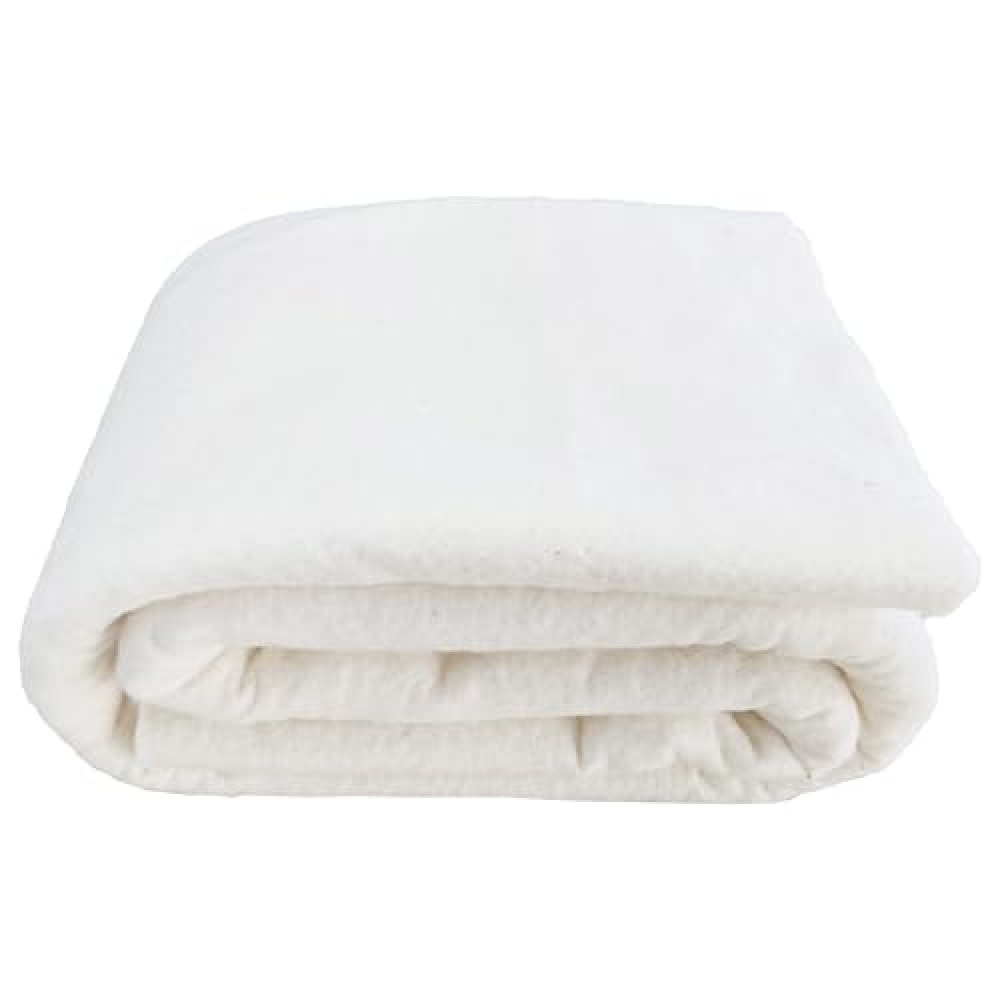 Vuwuma 45" x 60" Natural Cotton Quilt Batting for Quilting Fabric Sewing Crib Size