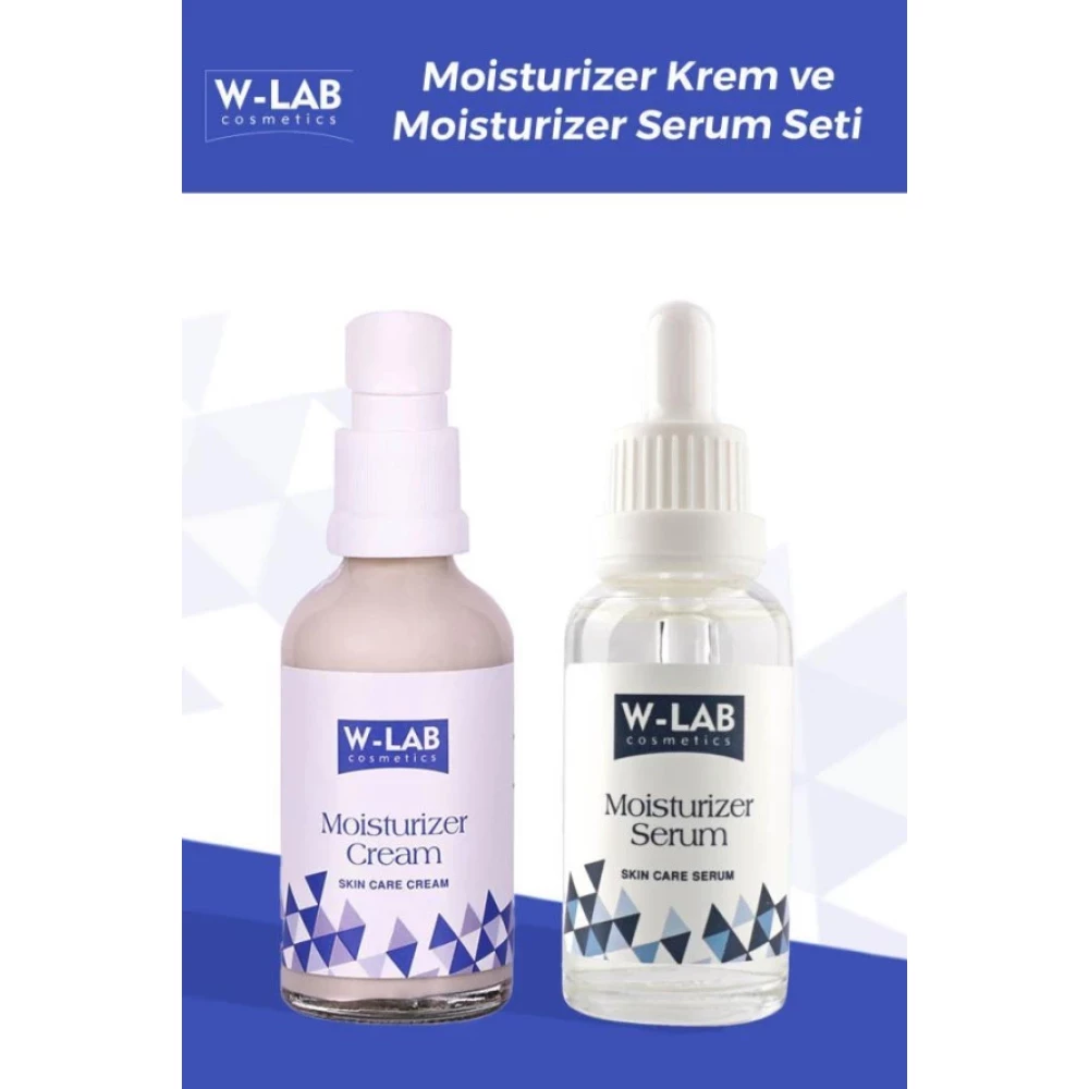 W-Lab Kozmetik Moisturizer Krem + Moisturizer Serum Set Yüz Bakım Setleri Fiyatı