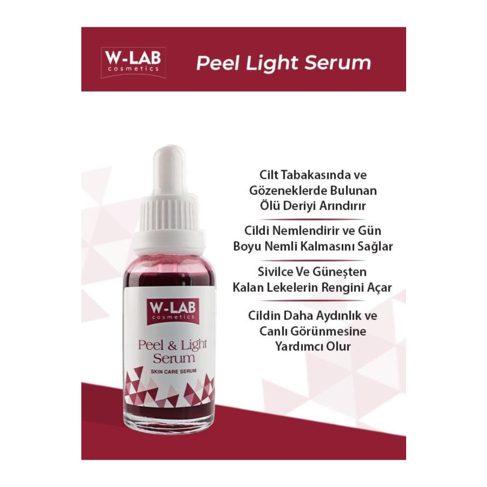 W-Lab Kozmetik Peel And Light Serum 30 ML Cilt ve Yüz Bakımı Fiyatı
