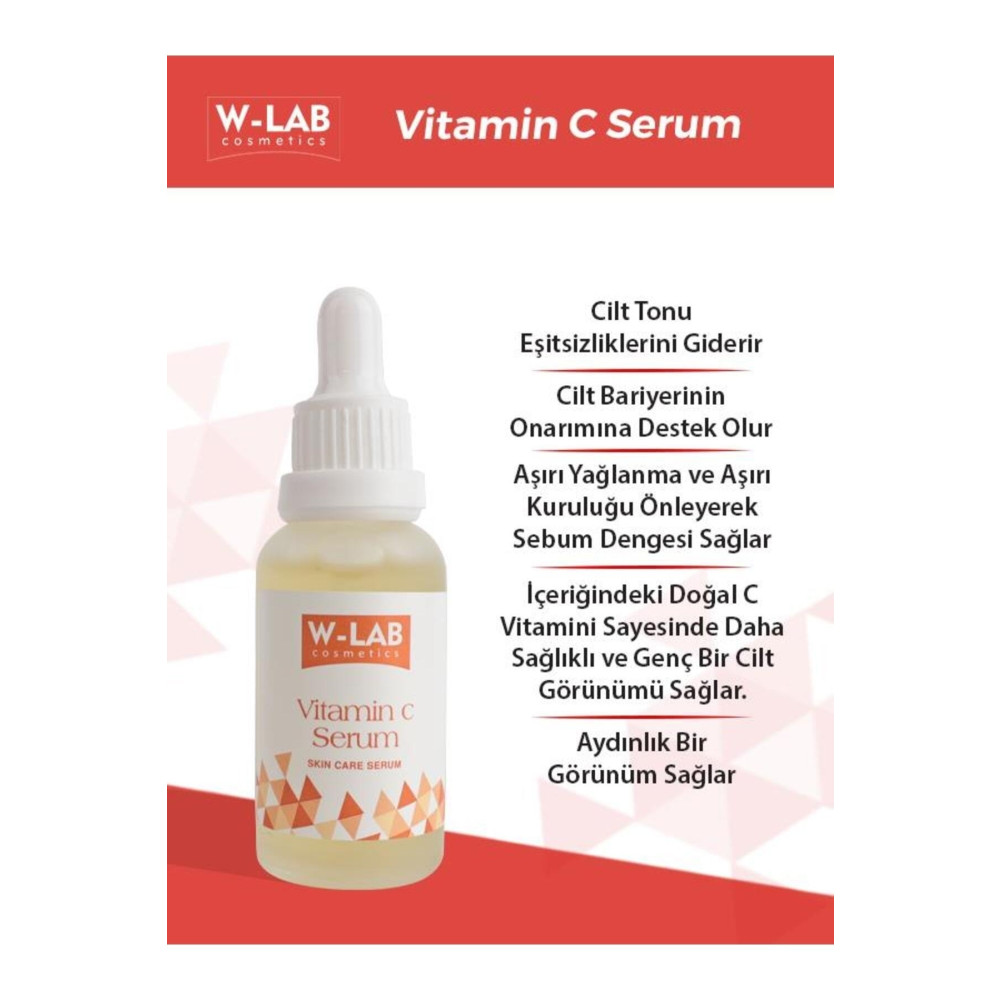 W-Lab Kozmetik Vitamin C Serum 30 ML Cilt ve Yüz Bakımı Fiyatı