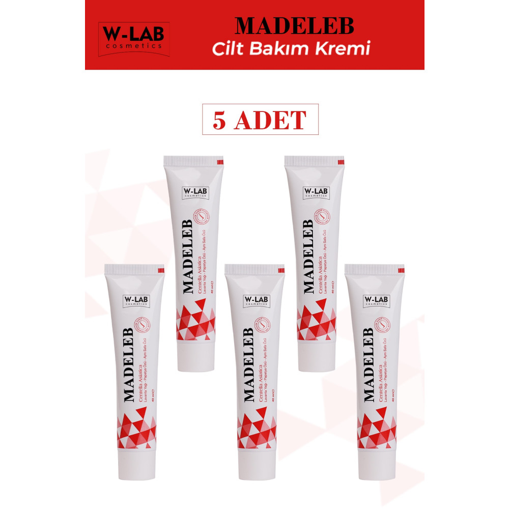 W-Lab Kozmetik W-lab Madeleb Cilt Yenileyici Krem 40 Ml 5li Avantaj Paket Cilt ve Yüz Bakımı Fiyatı