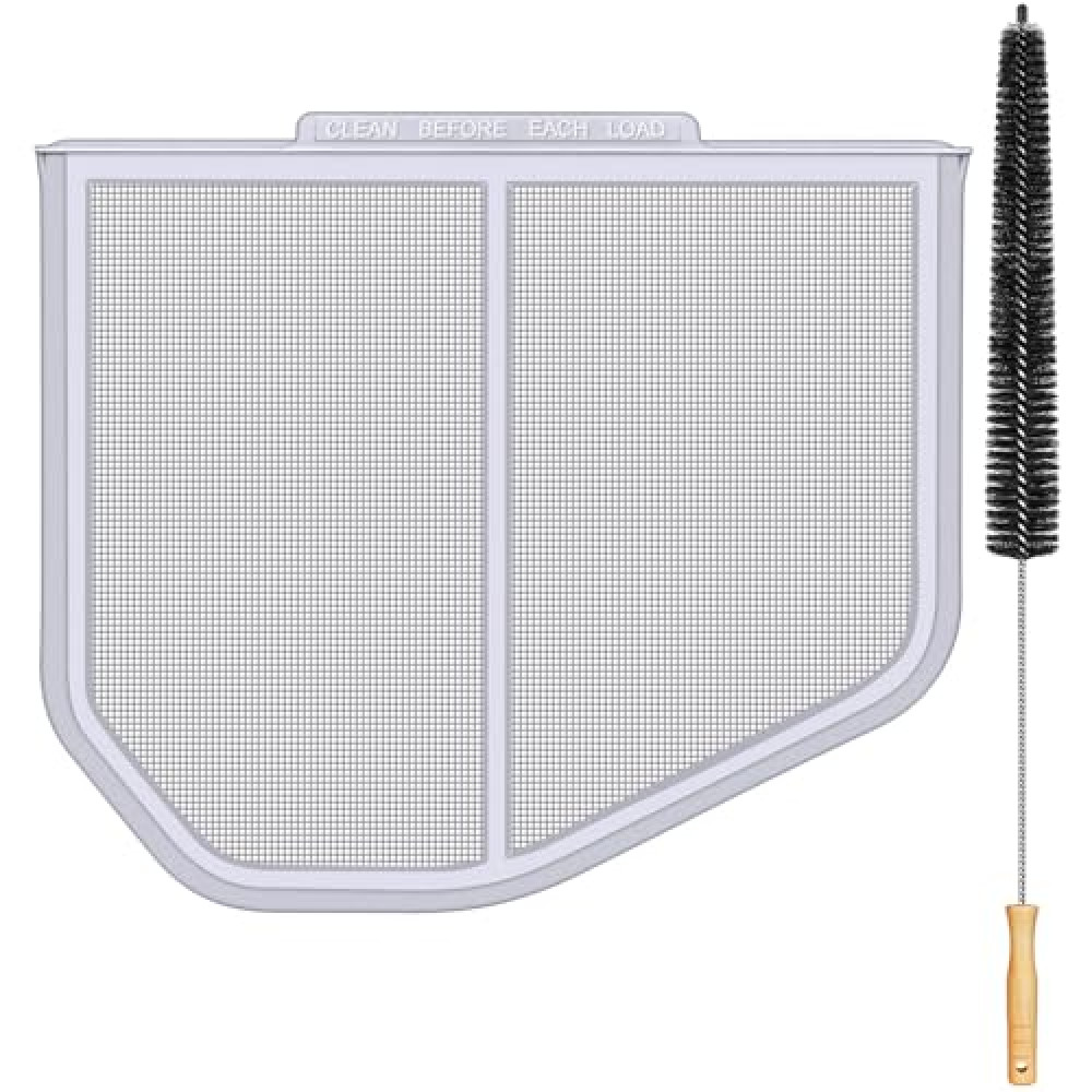 W10120998 Lint Filter Replacement for Kenmore Maytag Whirlpool Dryers, Upgraded Stainless Steel Mesh Screen, Ultra Durable Lint Trap with Dryer Vent Cleaner Brush, Filter Size 12.1 * 10.6 * 0.8 inch Beyaz Eşya Aksesuarları Fiyatı