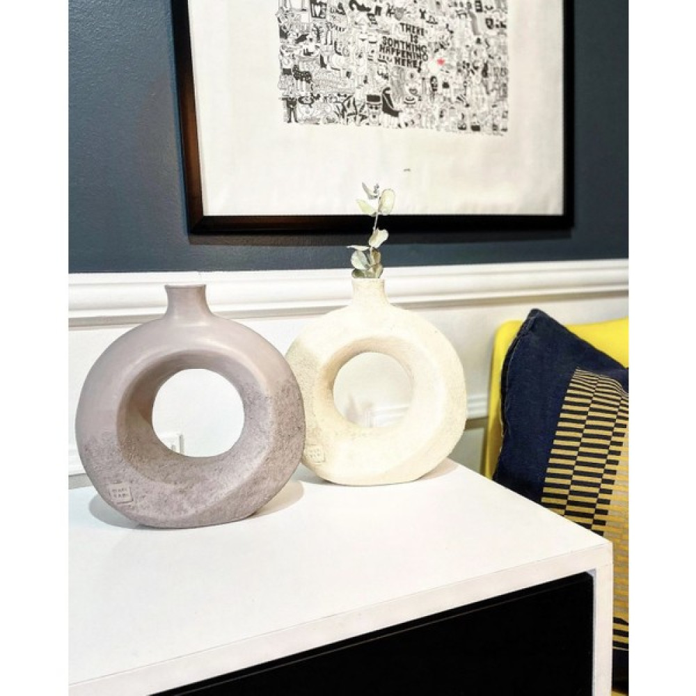 Wabi Sabi Art Design Suki Seramik Vazo Seti - Beyaz Vazo Fiyatı