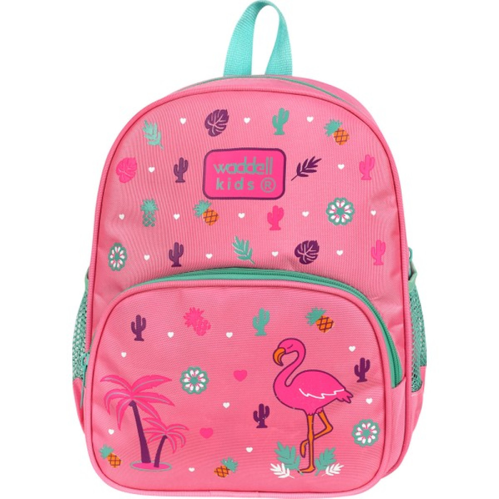 Waddell Lisanslı Pembe Flamingo Desenli Anaokul Kreş Çantası - Pembe        Okul Çantası Fiyatı