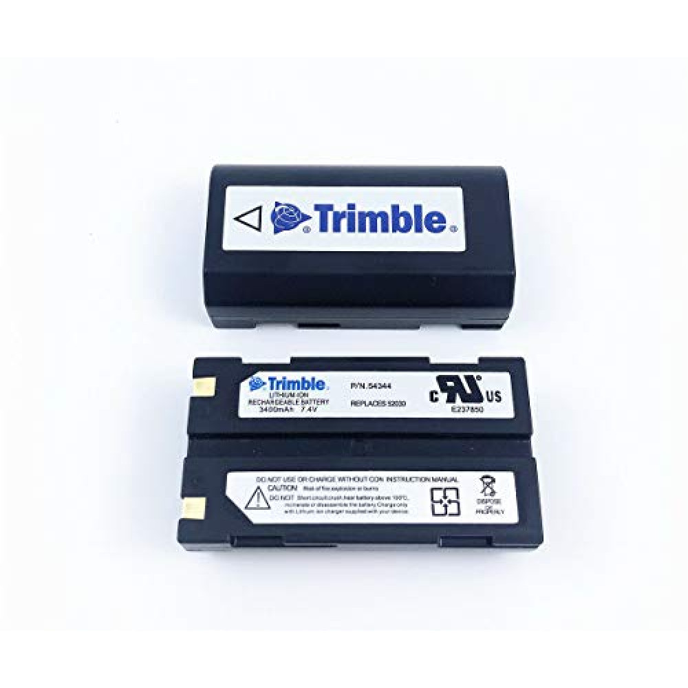 Waicher New 2PCS 3400mAh/7.4V Battery 54344 for Trimble 5700 5800 R8 R7