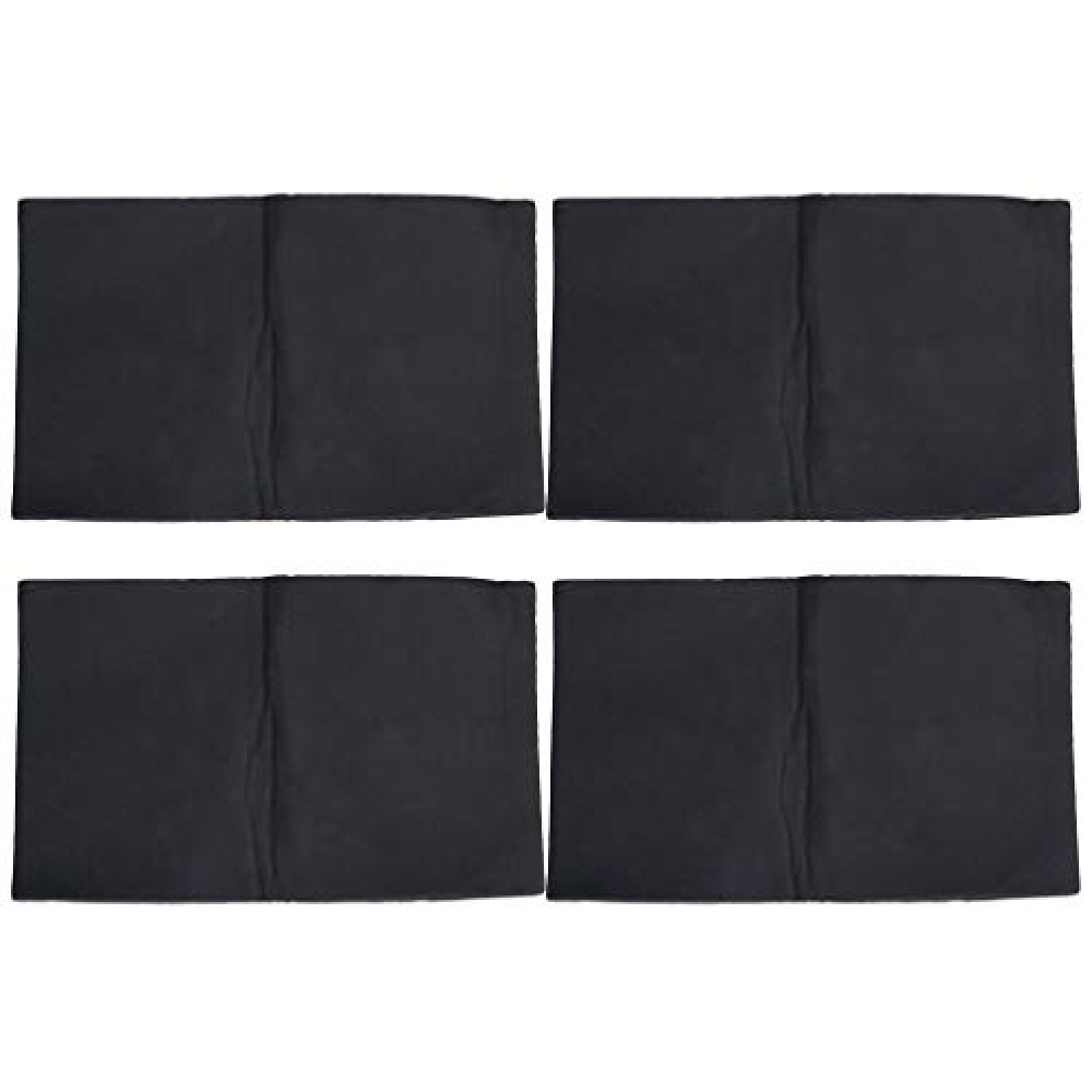 Wakauto Soundproof Foam 4pcs Car Soundproof Pad Car Soundproof Cotton Sound Insulation Cotton Sound Insulation Mat, Black, 50X30cm